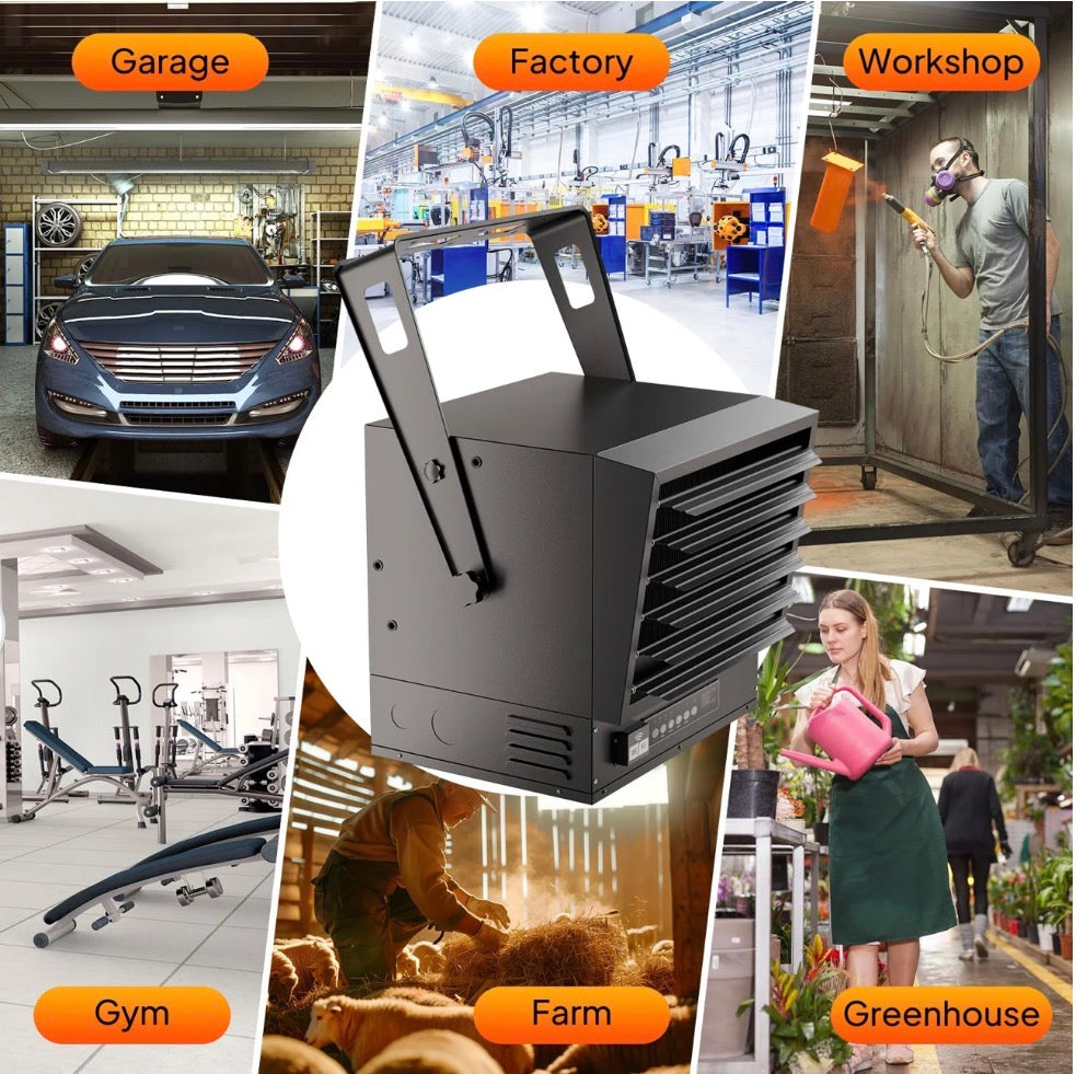 NEW- ROVSUN 10000W 240V Digital Ceiling Electric Mounted Heater with Remote & APP Control