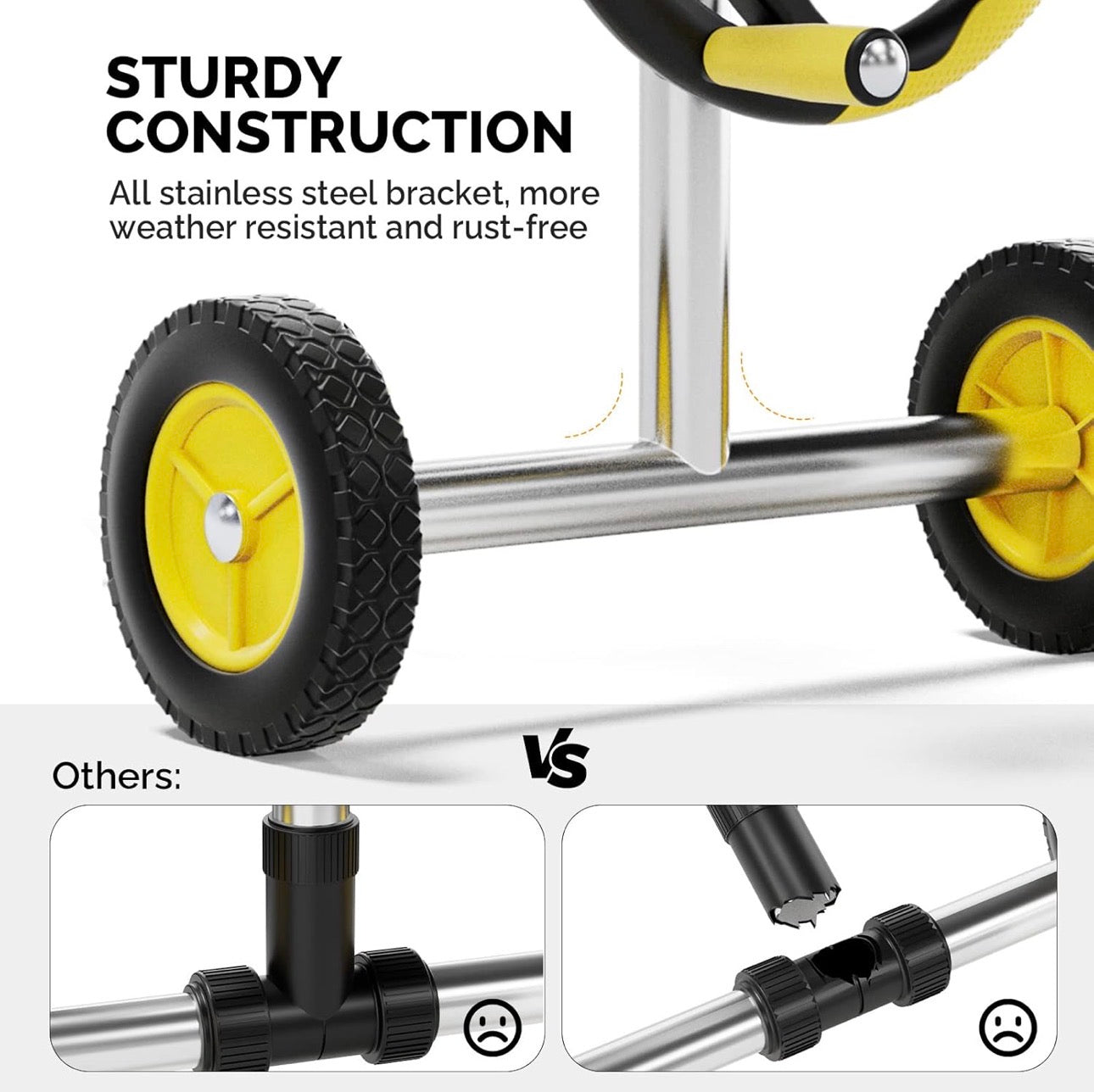 NEW- VINGLI Pool Cover Reel Set Pool Solar Cover Reel for Inground Swimming Pool, Aluminum Solar Swimming Inground Cover Blanket Reel (Upgrade) (18 Feet)