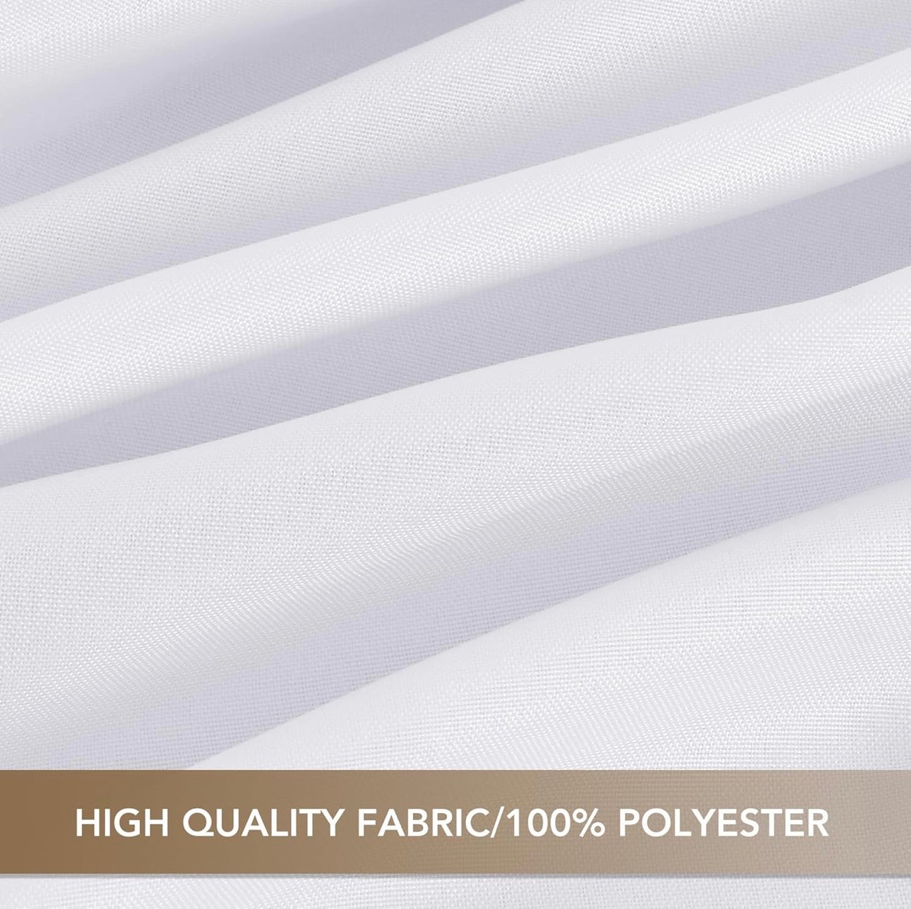 NEW- 8 Pack White Table Cloths 120 Inch Round - Stain Resistant and Washable Tableclothes, Polyester Fabric Table Covers for Wedding, Party, Banquet, Formal Events